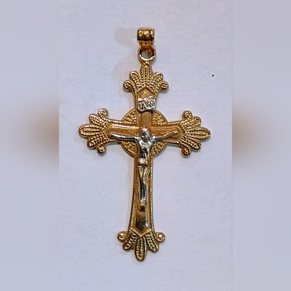 14k Gold Filled Crucifix Cross Pendant